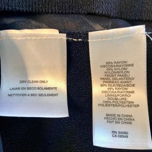 Jones NY Blouse Navy White Animal Zebra Print Scoop Neck SleevelessTop size 1X - Picture 12 of 12